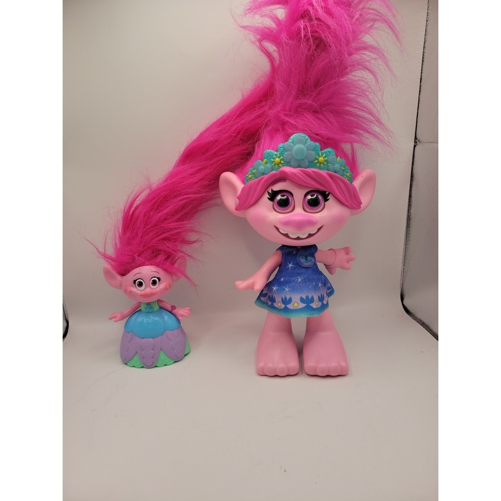 Hasbro DreamWorks Trolls Doll Lot‎ World Tour Dancing Hair In Air FOR PARTS ONLY